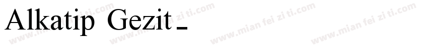 Alkatip Gezit字体转换